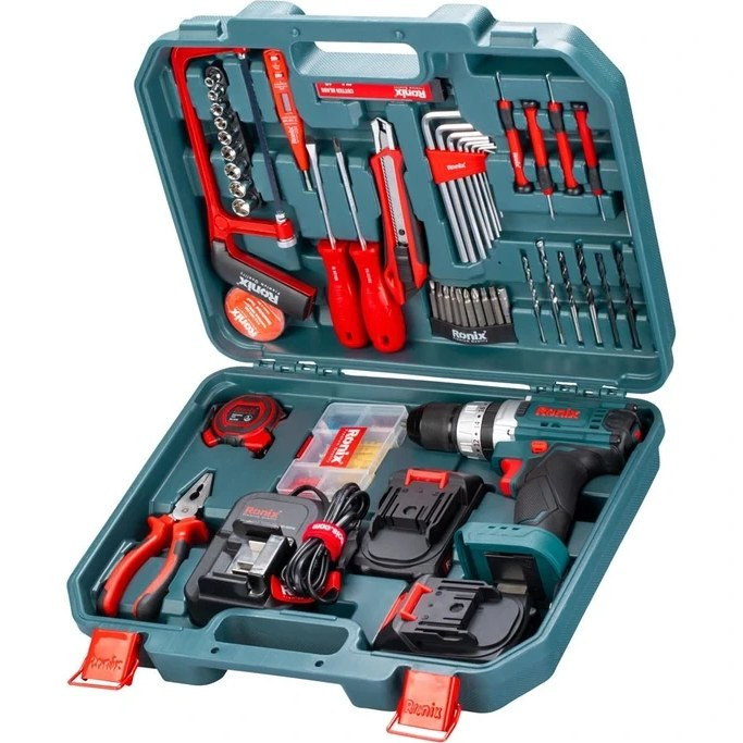 کیت دریل شارژی 20 ولت 53 پارچه رونیکس مدل RS-8620