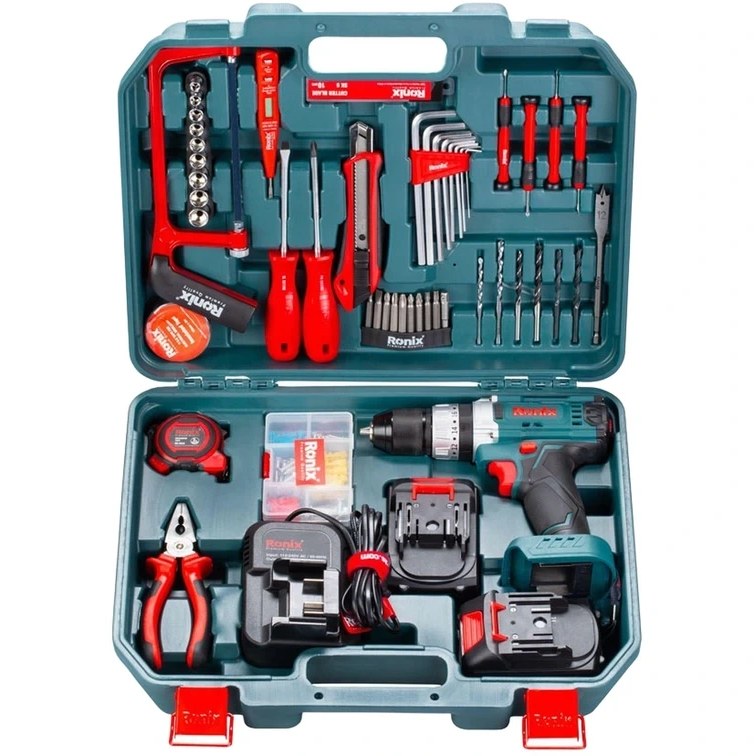 کیت دریل شارژی 20 ولت 53 پارچه رونیکس مدل RS-8620