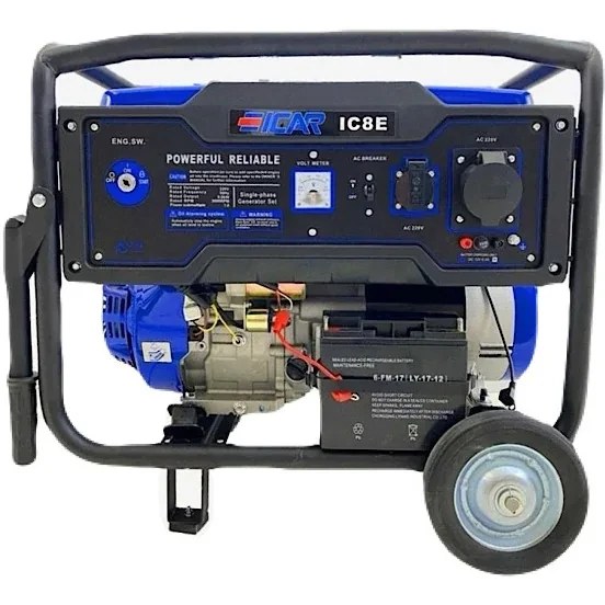 موتور برق بنزینی ایکار مدل IC8E ظرفیت ۸.۵ کیلووات تک فاز
